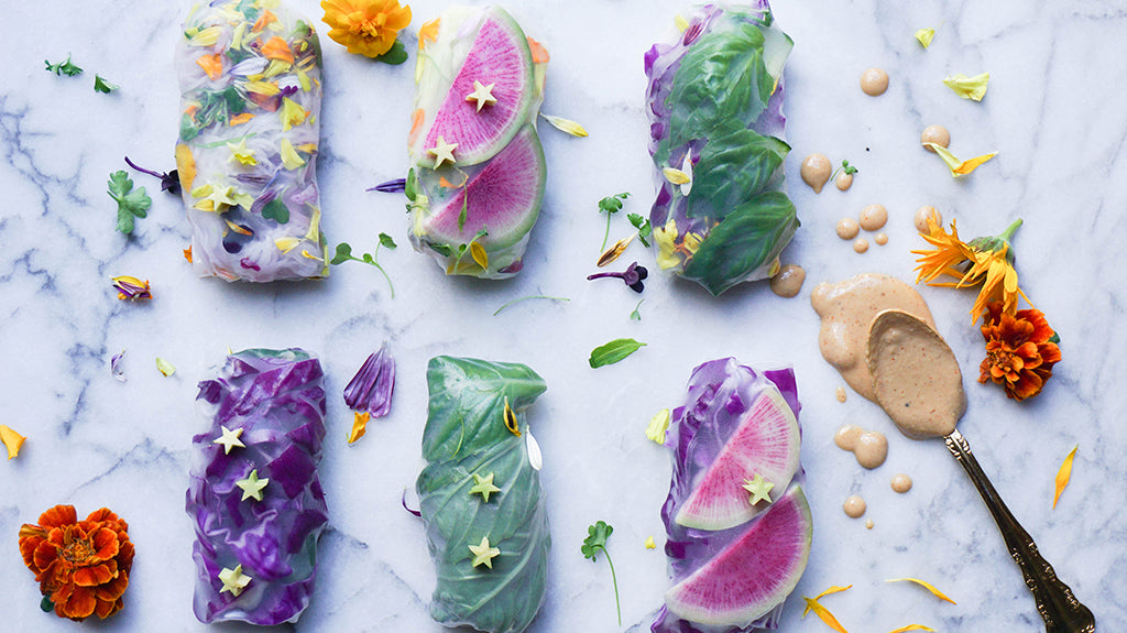 Meatless Monday: Vegan Salad Rolls with an Adaptogenic Dipping Sauce