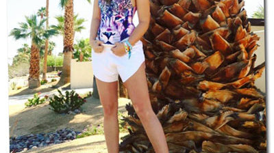 Brandi Cyrus and Hannah Kat Jones at Coachella