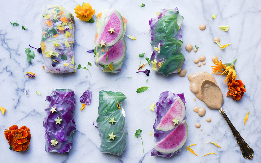 Meatless Monday: Vegan Salad Rolls with an Adaptogenic Dipping Sauce
