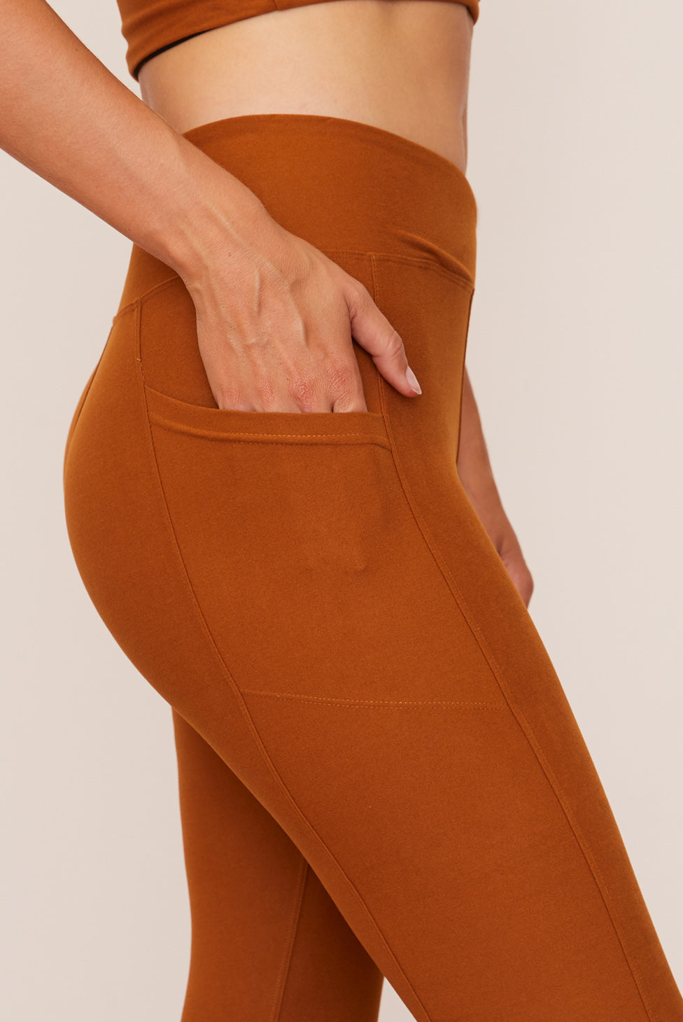 Tangerine Womens Gray 21.5 Inseam Leggings 1 Inside Pocket Size XL